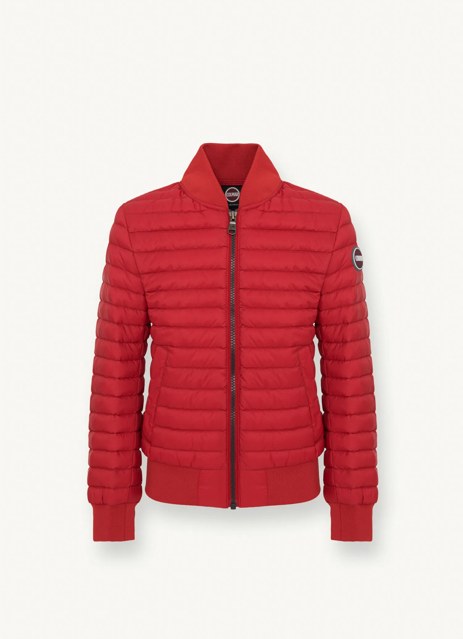 Plumífero estilo bomber acolchado
