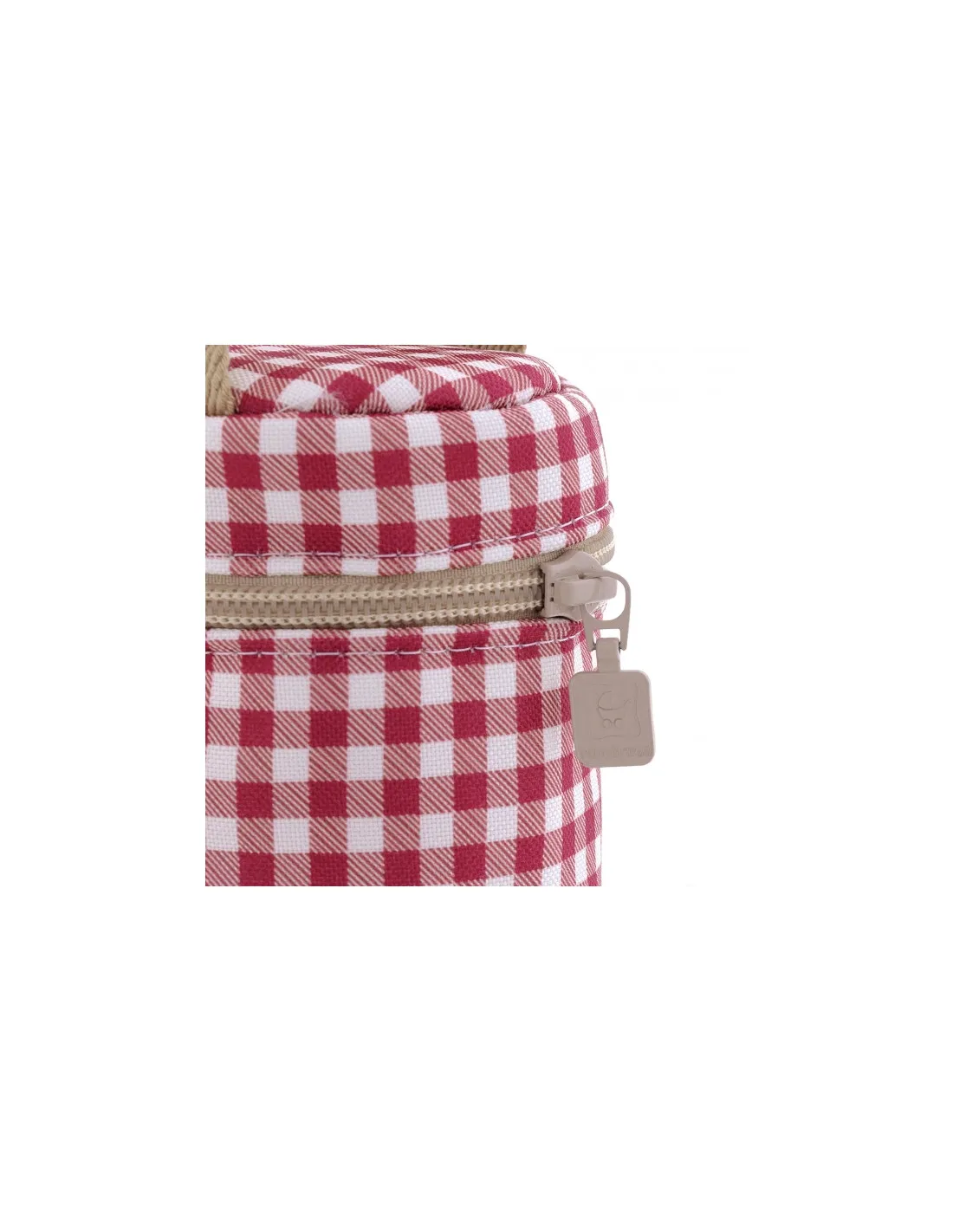 Portachupetes Vichy rojo de Cambrass