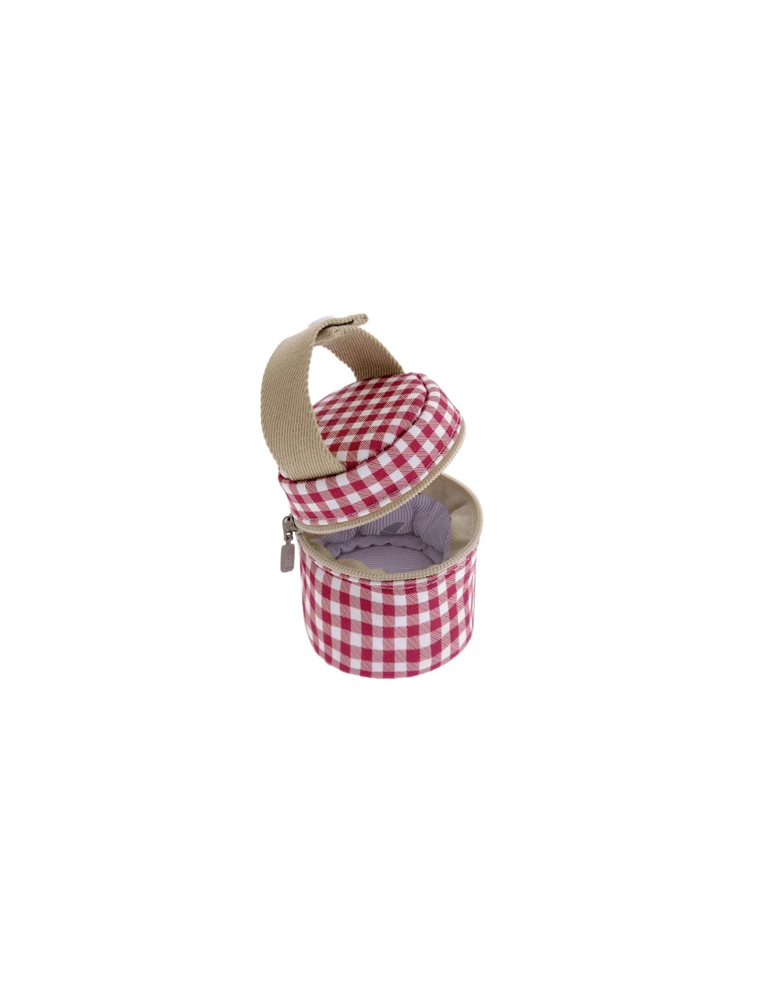 Portachupetes Vichy rojo de Cambrass