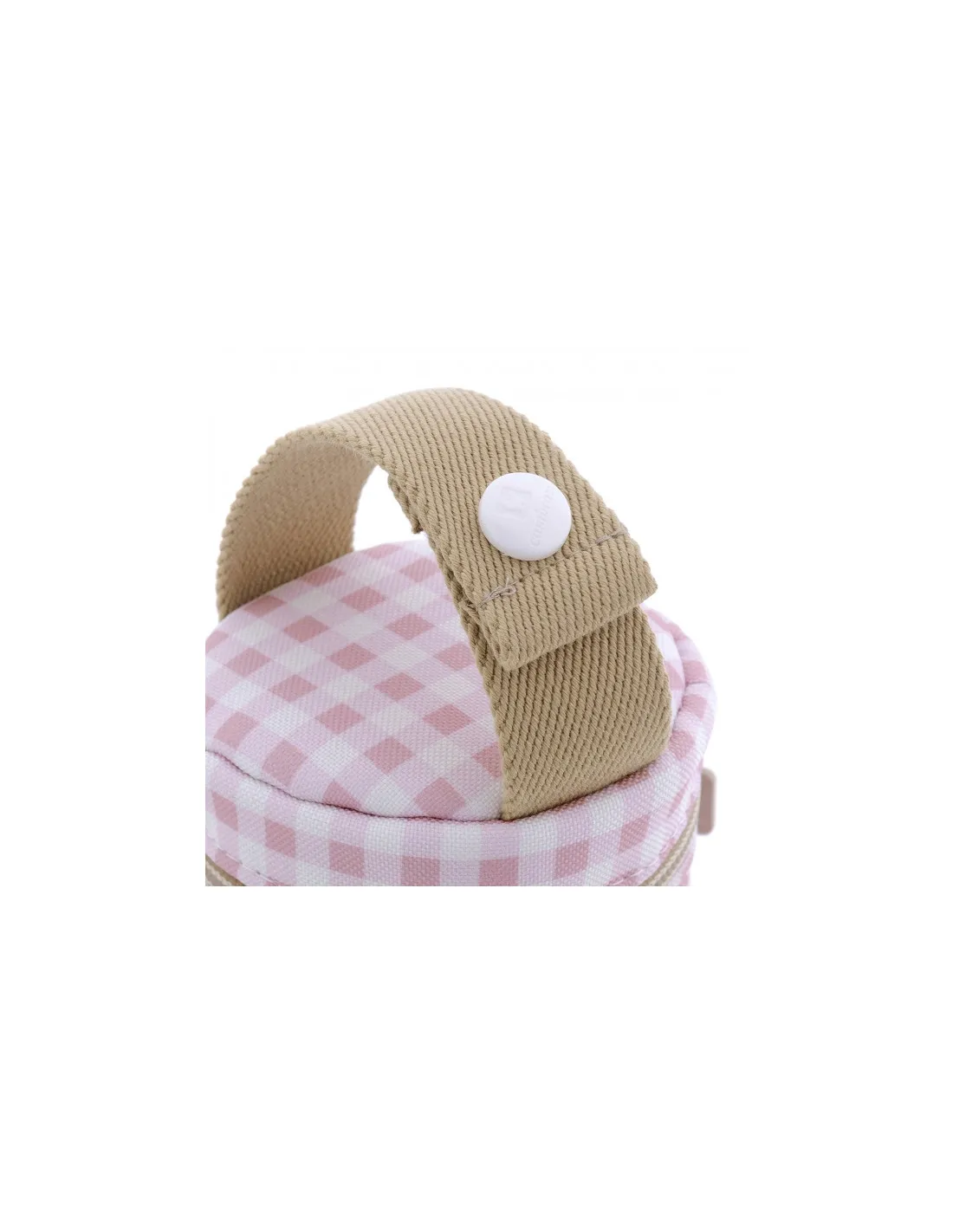Portachupetes Vichy rosa de Cambrass