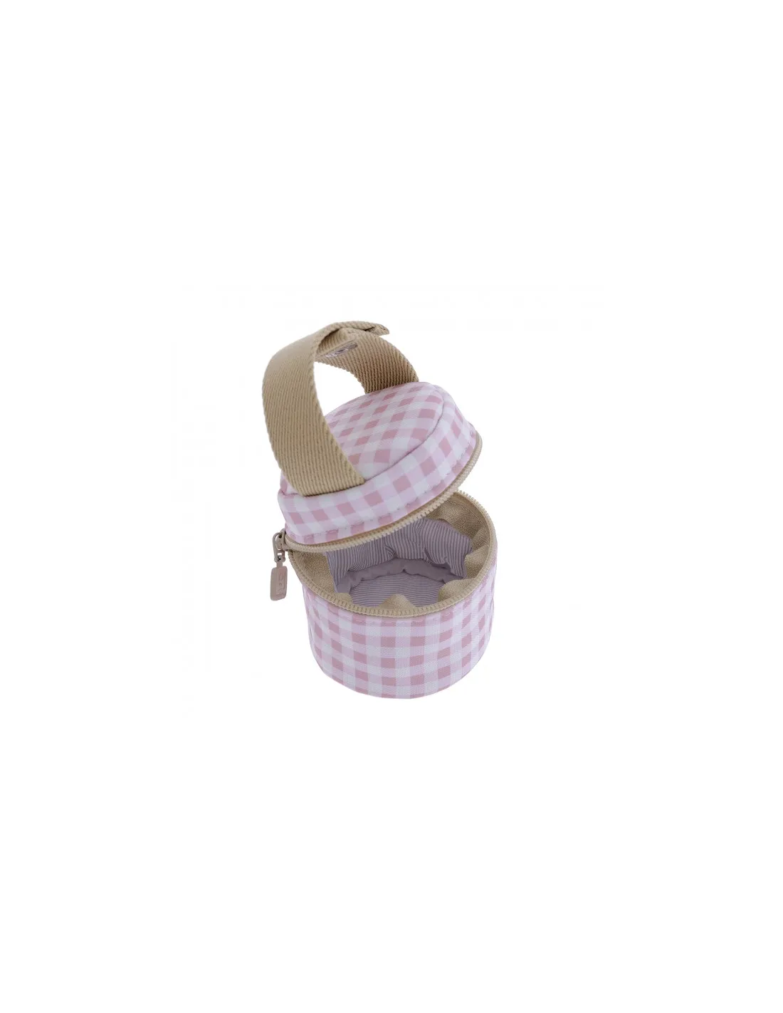 Portachupetes Vichy rosa de Cambrass