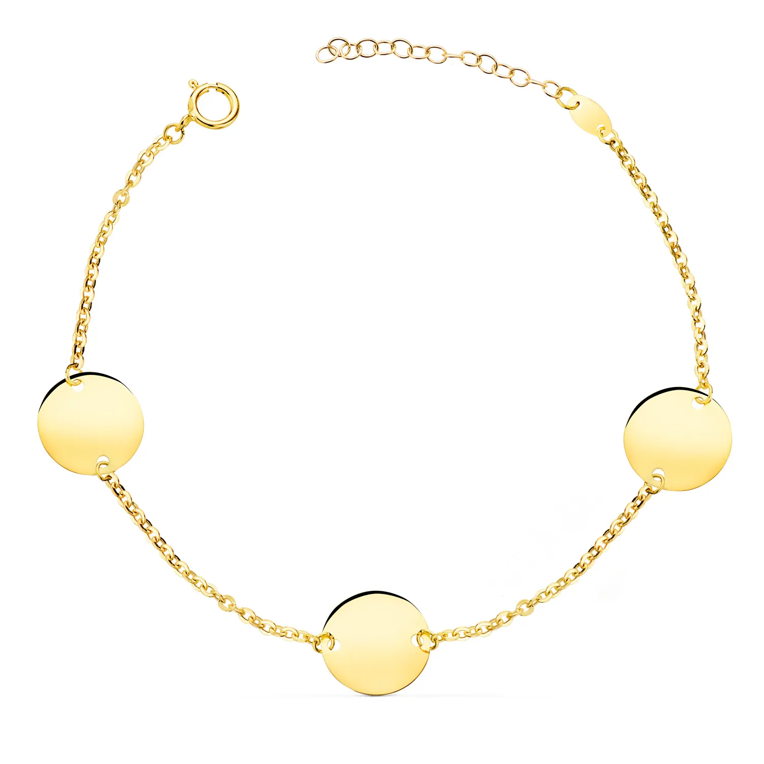 Pulsera Oro 3 Discos