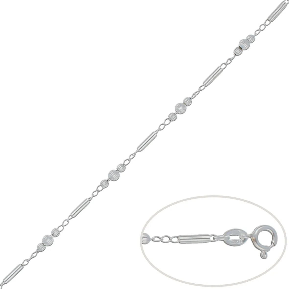 Pulsera Plata 4mm.