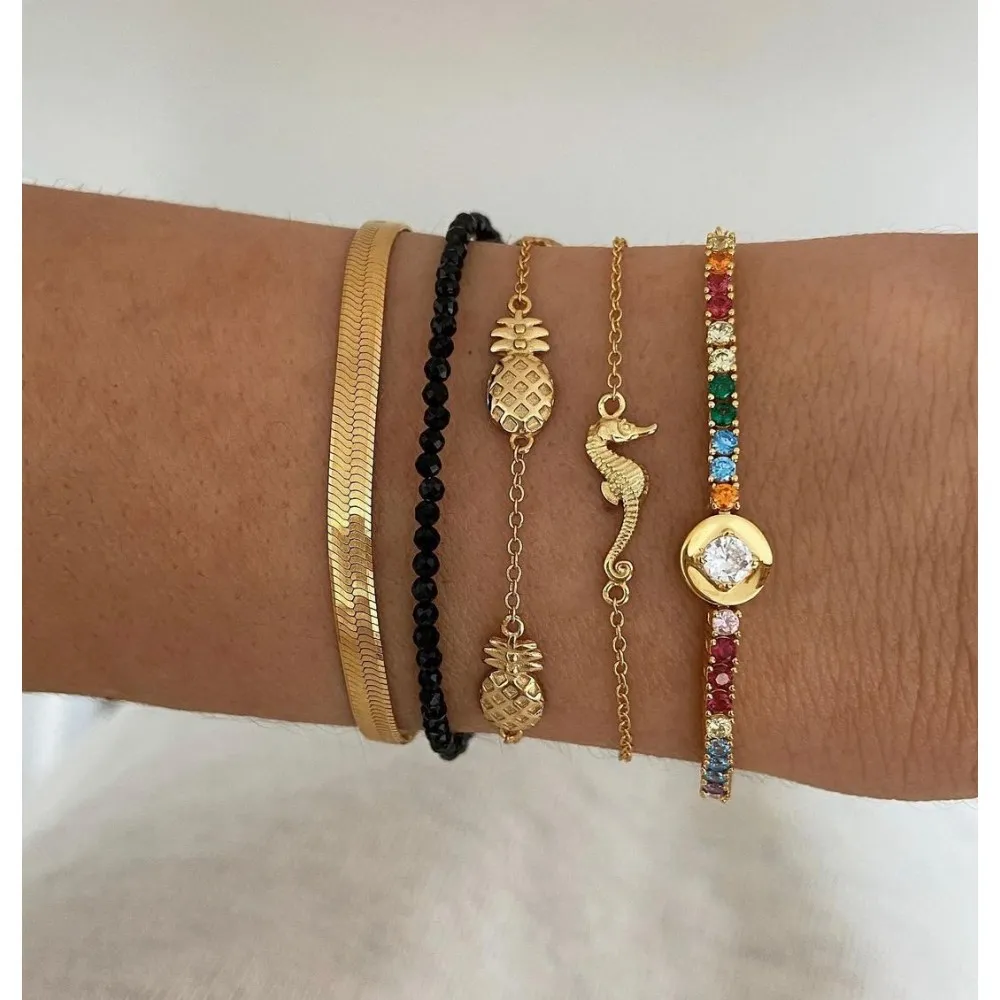 Pulsera Seahorse Oro
