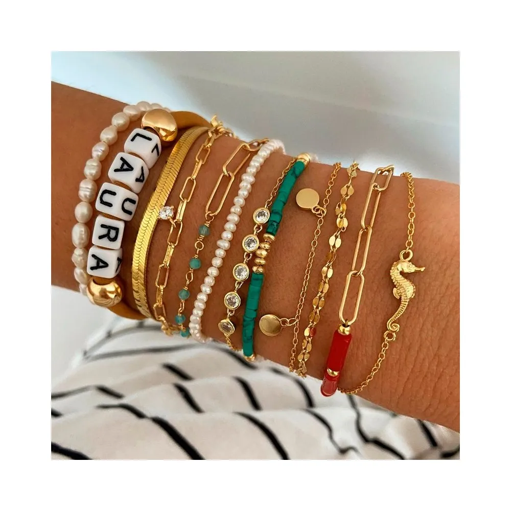 Pulsera Seahorse Oro
