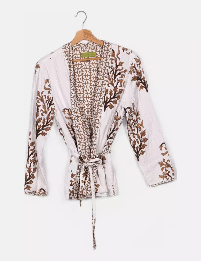 Rapsodia Chaqueta blanca estampada