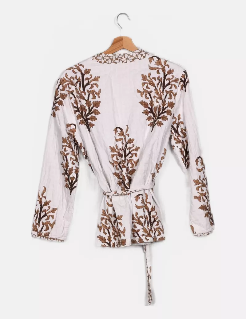 Rapsodia Chaqueta blanca estampada