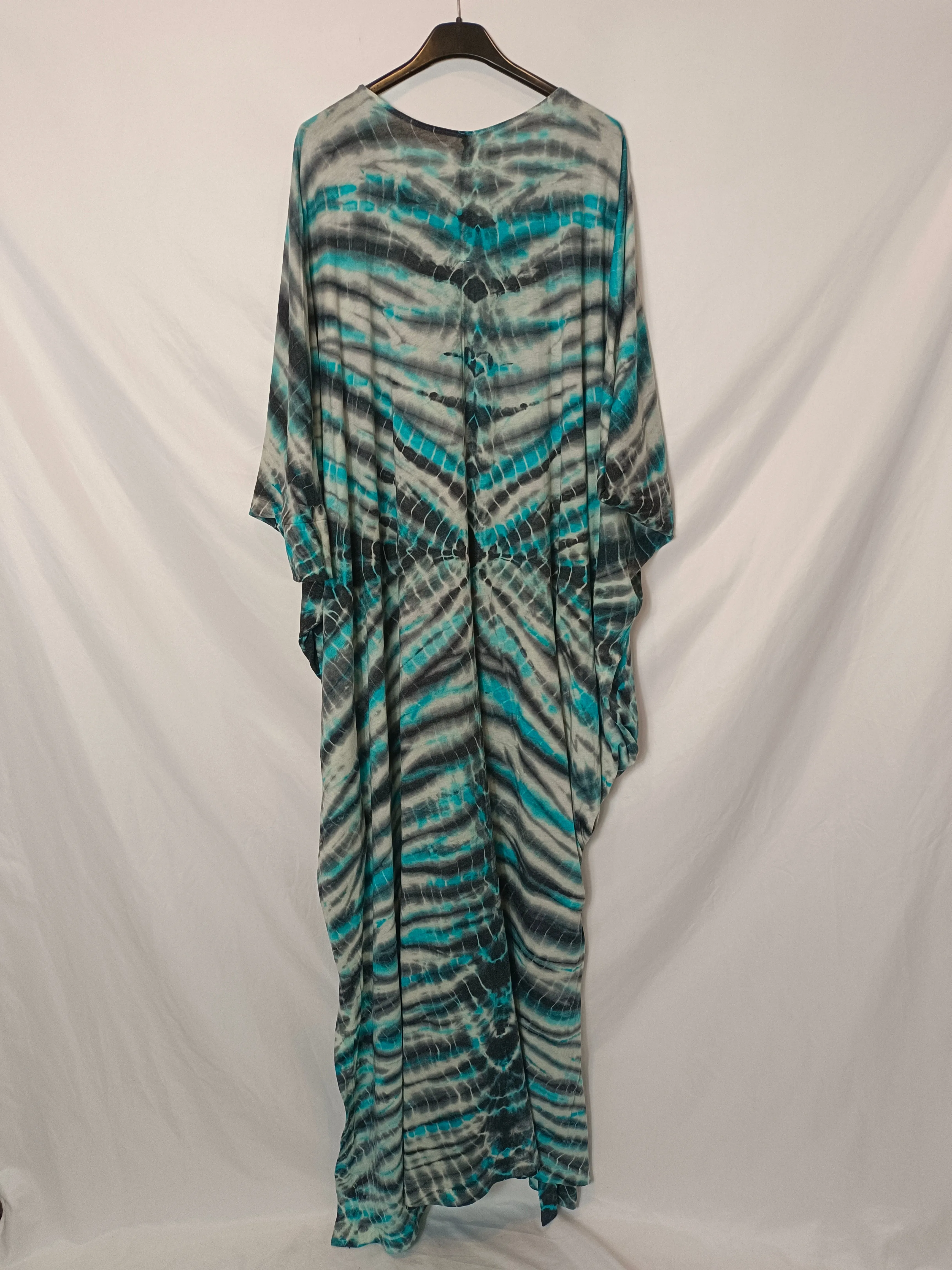 RAQUEL ALLEGRA. Caftán largo tie dye T.s