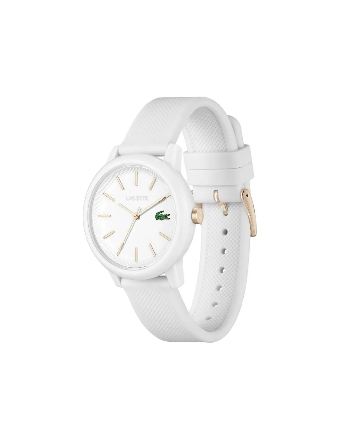 Reloj 3 agujas, Lacoste caja de TR90 blanco mate de 36mm