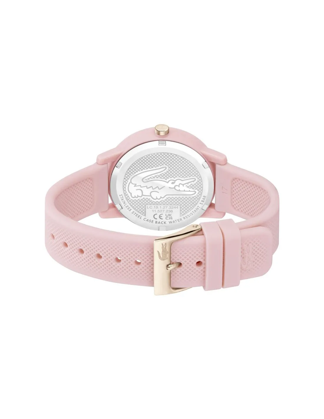 Reloj 3 agujas, Lacoste caja de TR90 rosa mate de 36mm