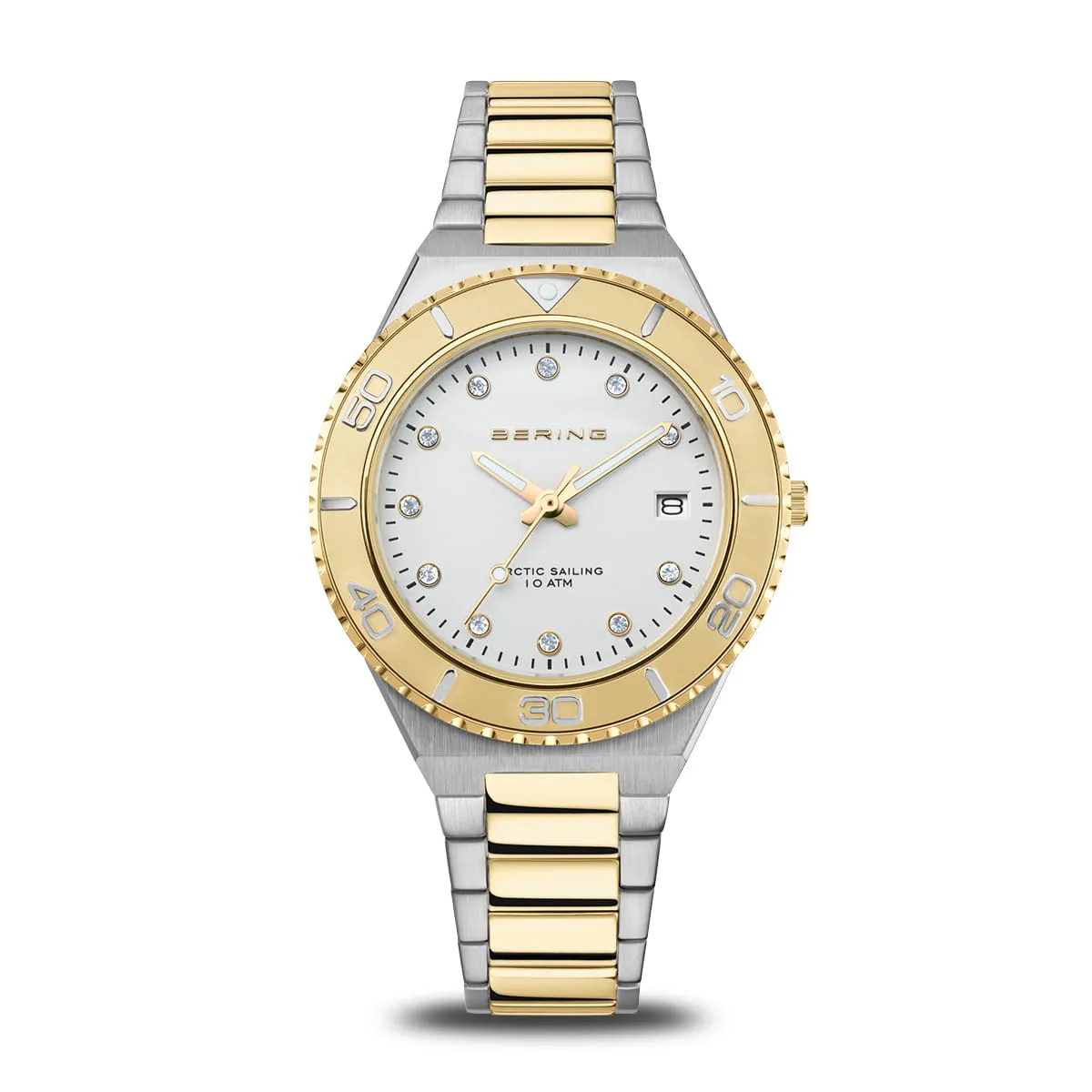 RELOJ BERING MUJER BICOLOR ESFERA BLANCA 18936710