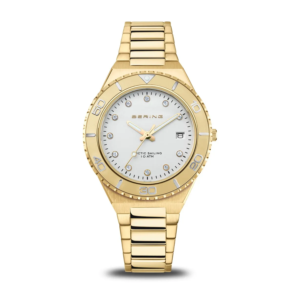 RELOJ BERING MUJER DORADO ESFERA BLANCA 18936734