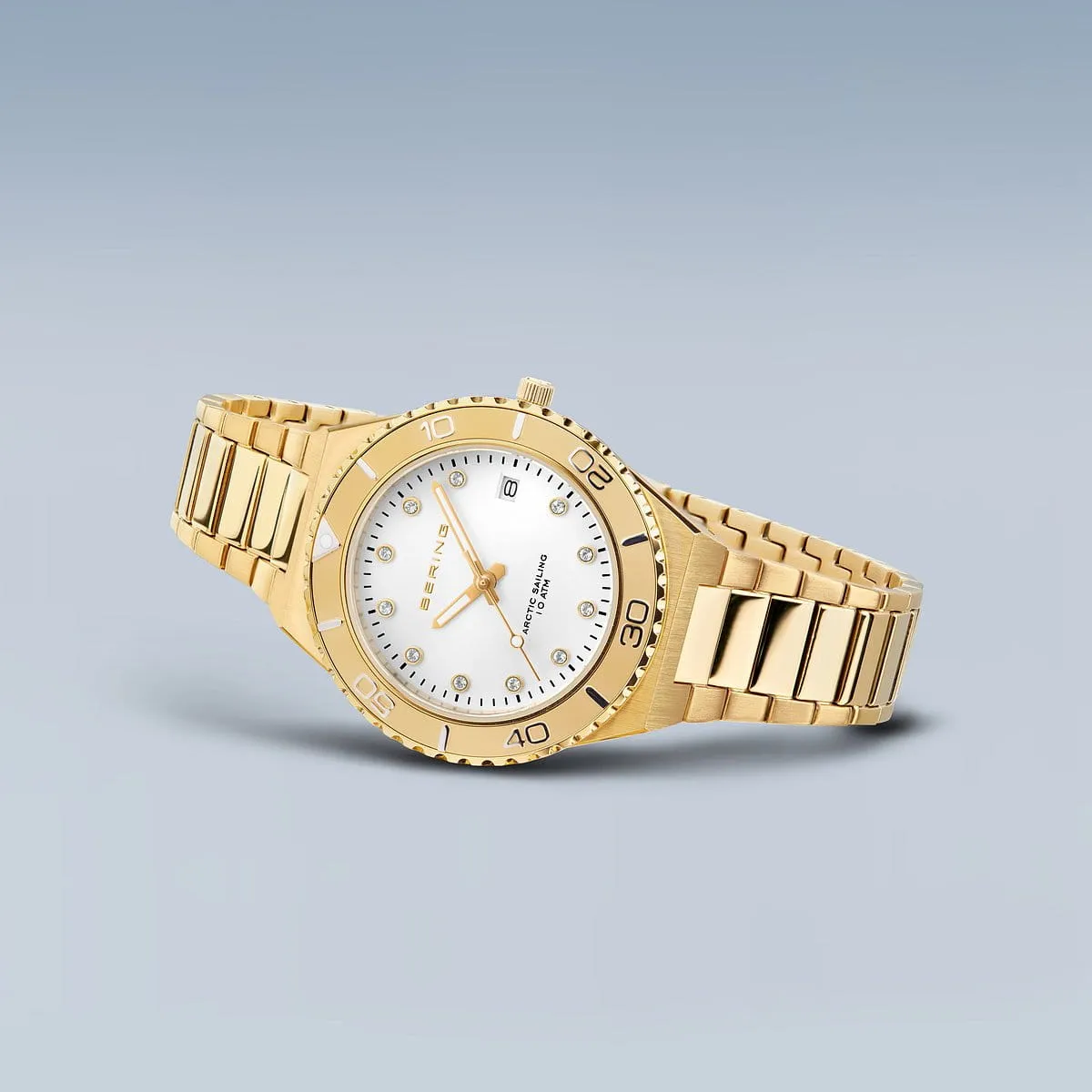 RELOJ BERING MUJER DORADO ESFERA BLANCA 18936734
