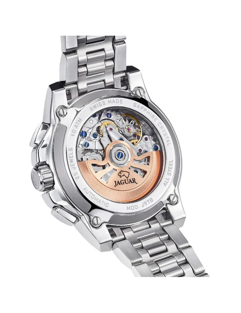 Reloj Jaguar Hombre Swiss Made Automático J978 Azul