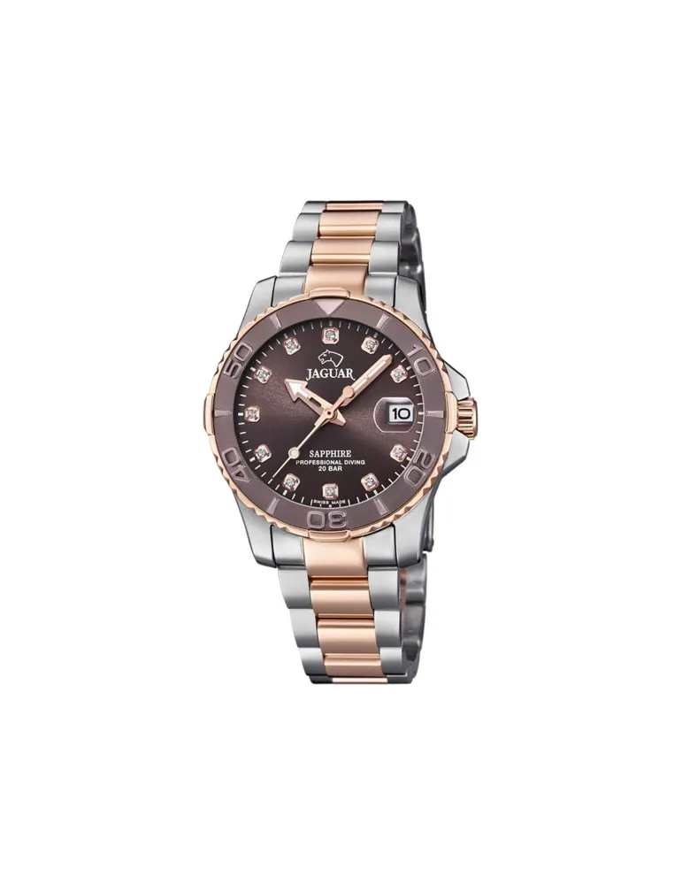 Reloj Jaguar Mujer Suizo Couple Diver J871 chocolate