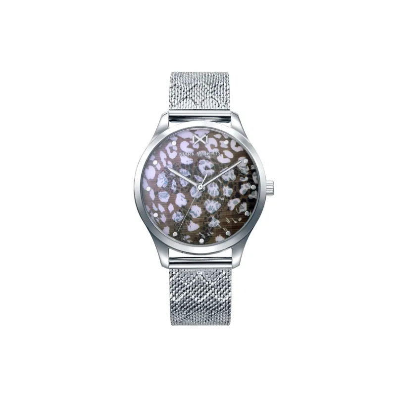 RELOJ MARK MADDOX MUJER SHIBUYA TRES AGUJAS ACERO CON MALLA MILANESA MM012707
