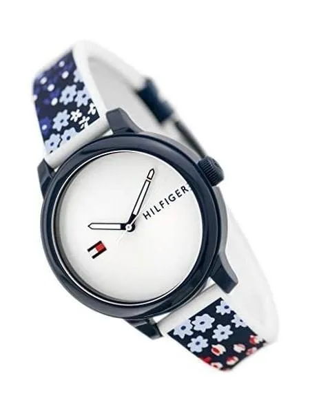 reloj tommy hilfiger blue flowers