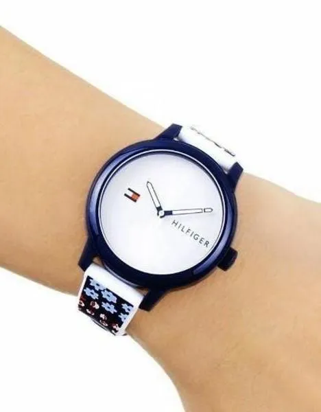 reloj tommy hilfiger blue flowers