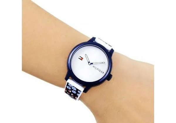 reloj tommy hilfiger blue flowers