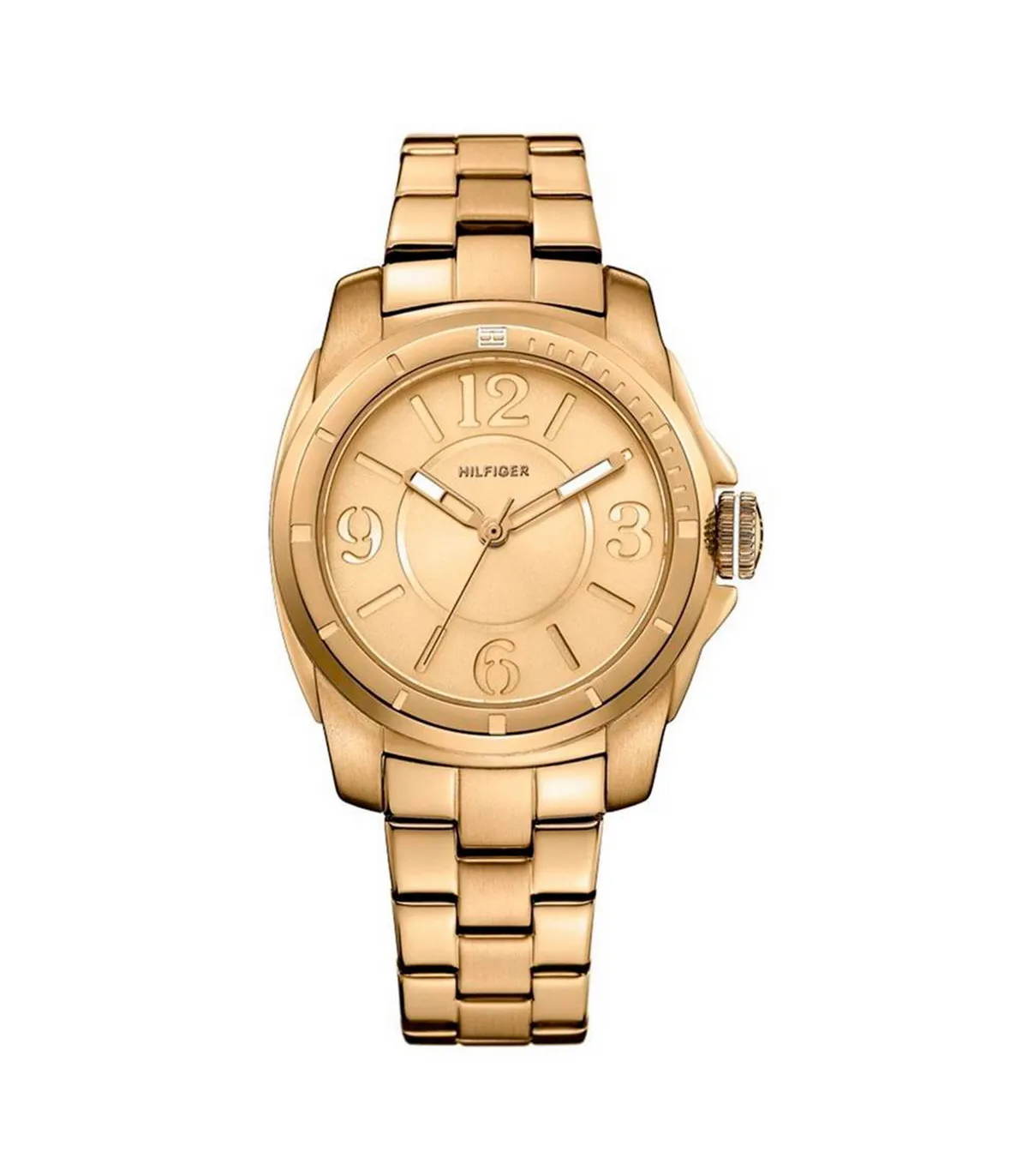 RELOJ TOMMY HILFIGER DE ACERO INOXIDABLE IP DORADO  1781139