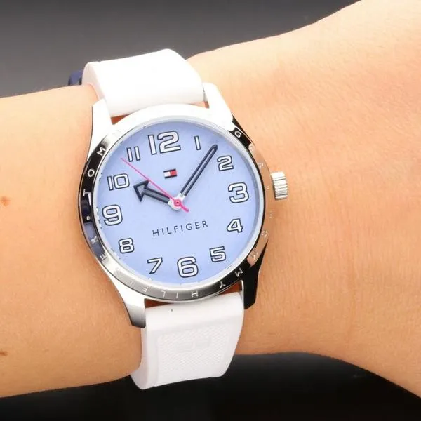 reloj tommy hilfiger girl withe
