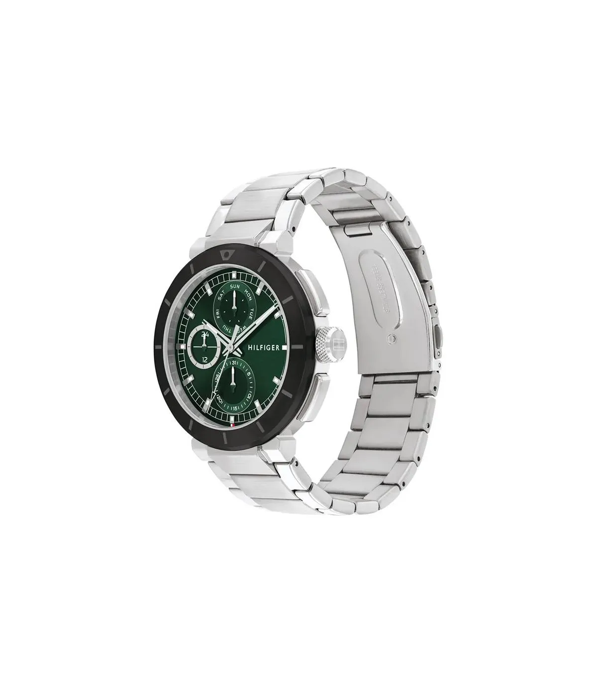 RELOJ TOMMY HILFIGER LORENZAO PLATEADO Y VERDE MULTIF.  1792117