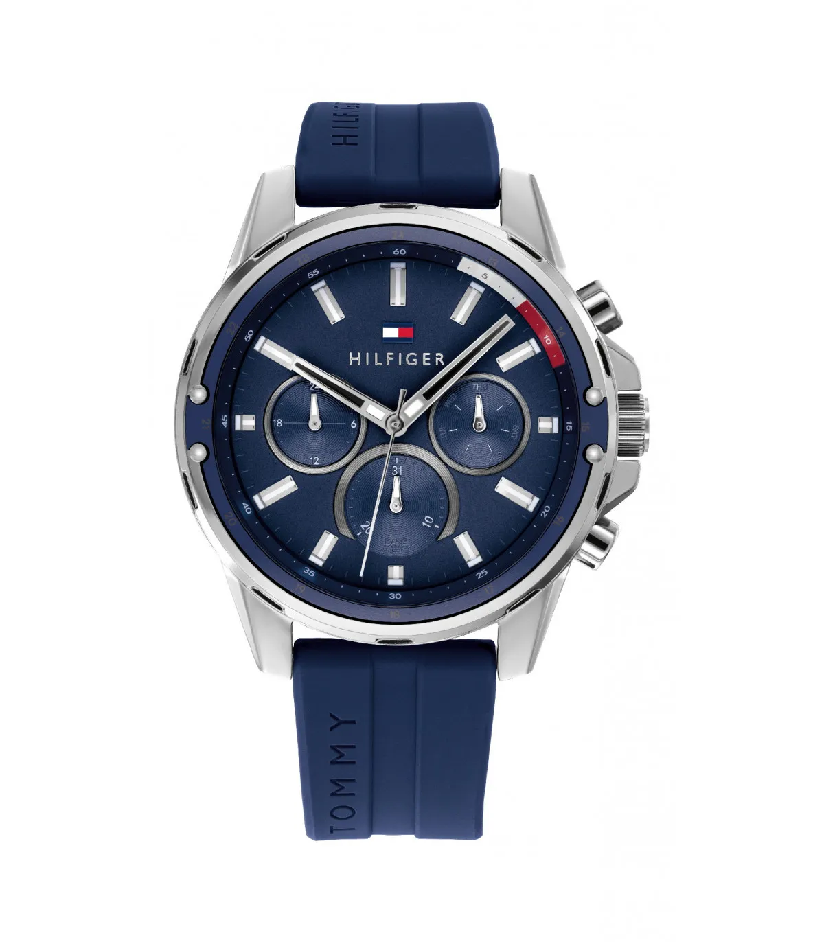 RELOJ TOMMY HILFIGER MASON CORREA SILICONA AZUL  1791791