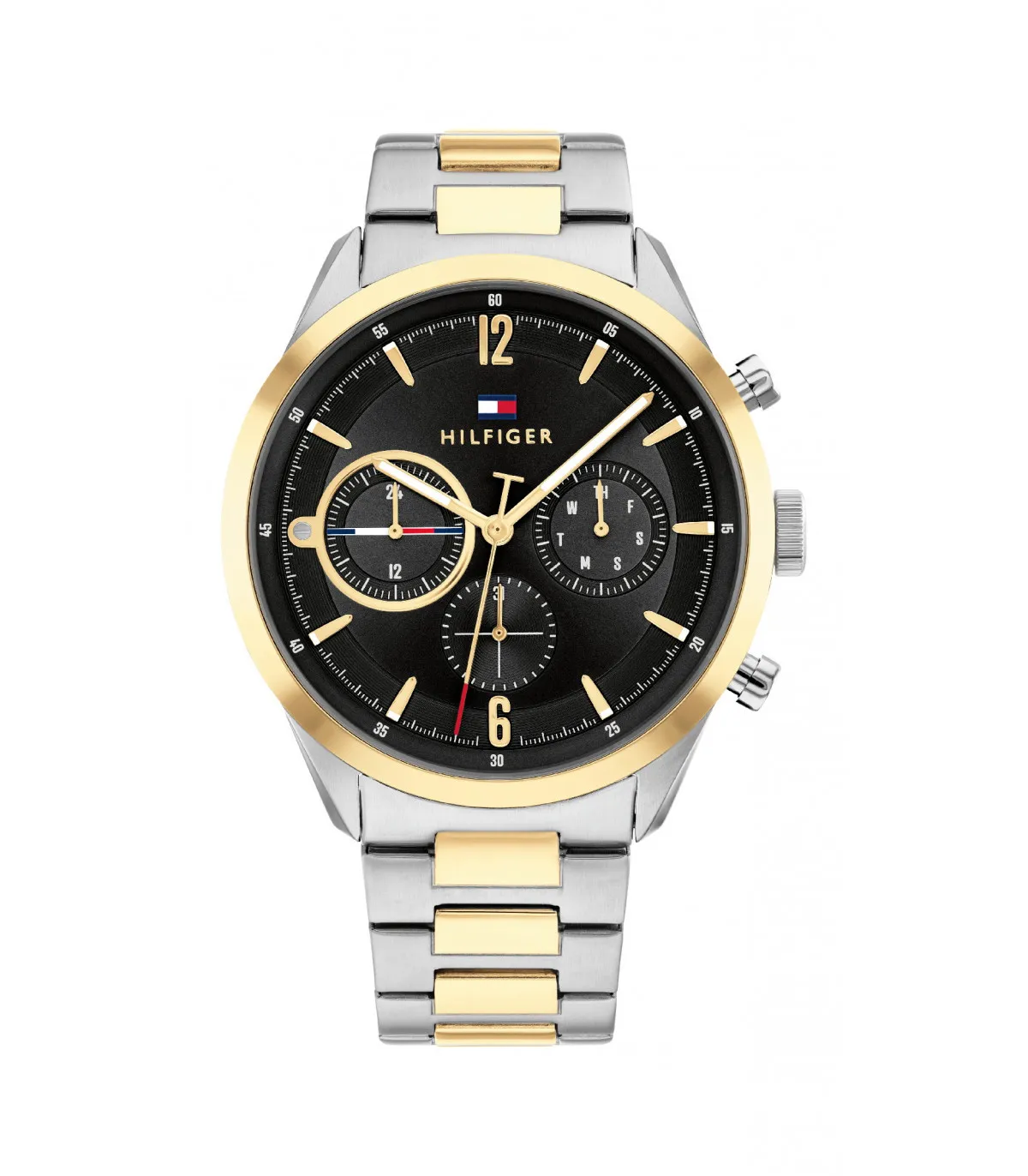 RELOJ TOMMY HILFIGER MATTHEW HOMBRE ACERO BICOLOR ESFERA NEGRA  1791944