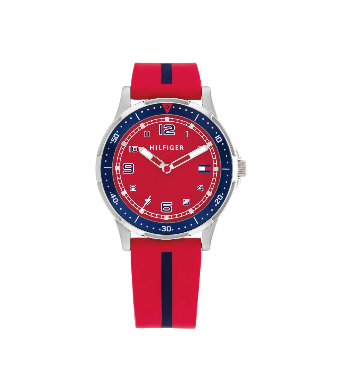 RELOJ TOMMY HILFIGER NIñO ROJO Y AZUL ANALóGICO  1720035