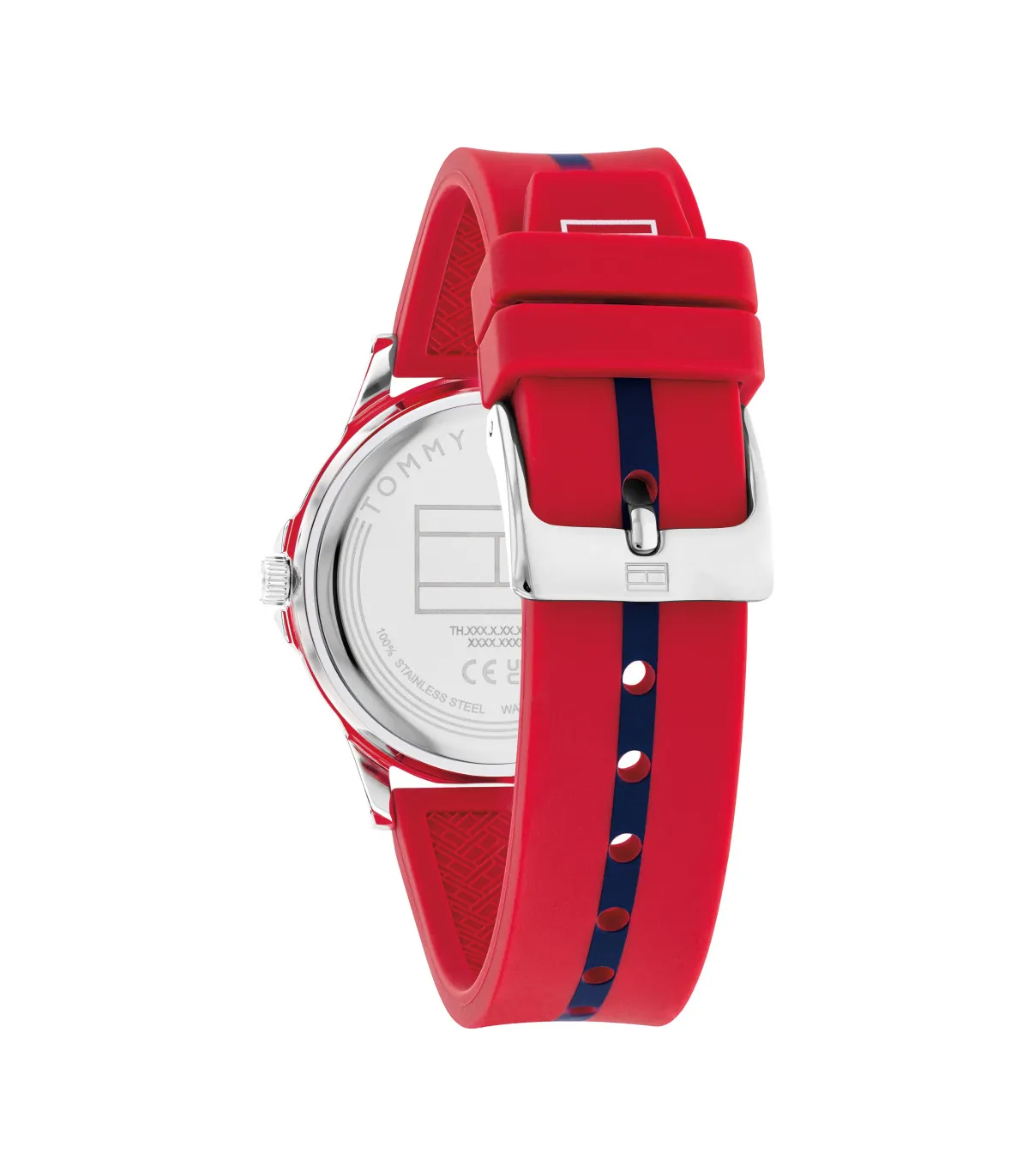 RELOJ TOMMY HILFIGER NIñO ROJO Y AZUL ANALóGICO  1720035