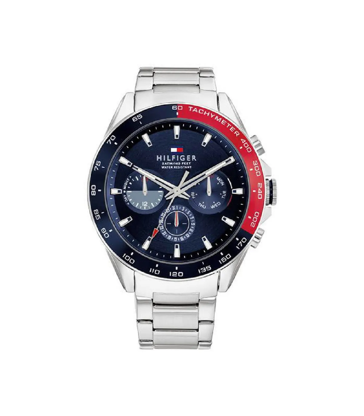 RELOJ TOMMY HILFIGER OWEN HOMBRE ACERO ESFERA AZUL Y ROJO  1791968