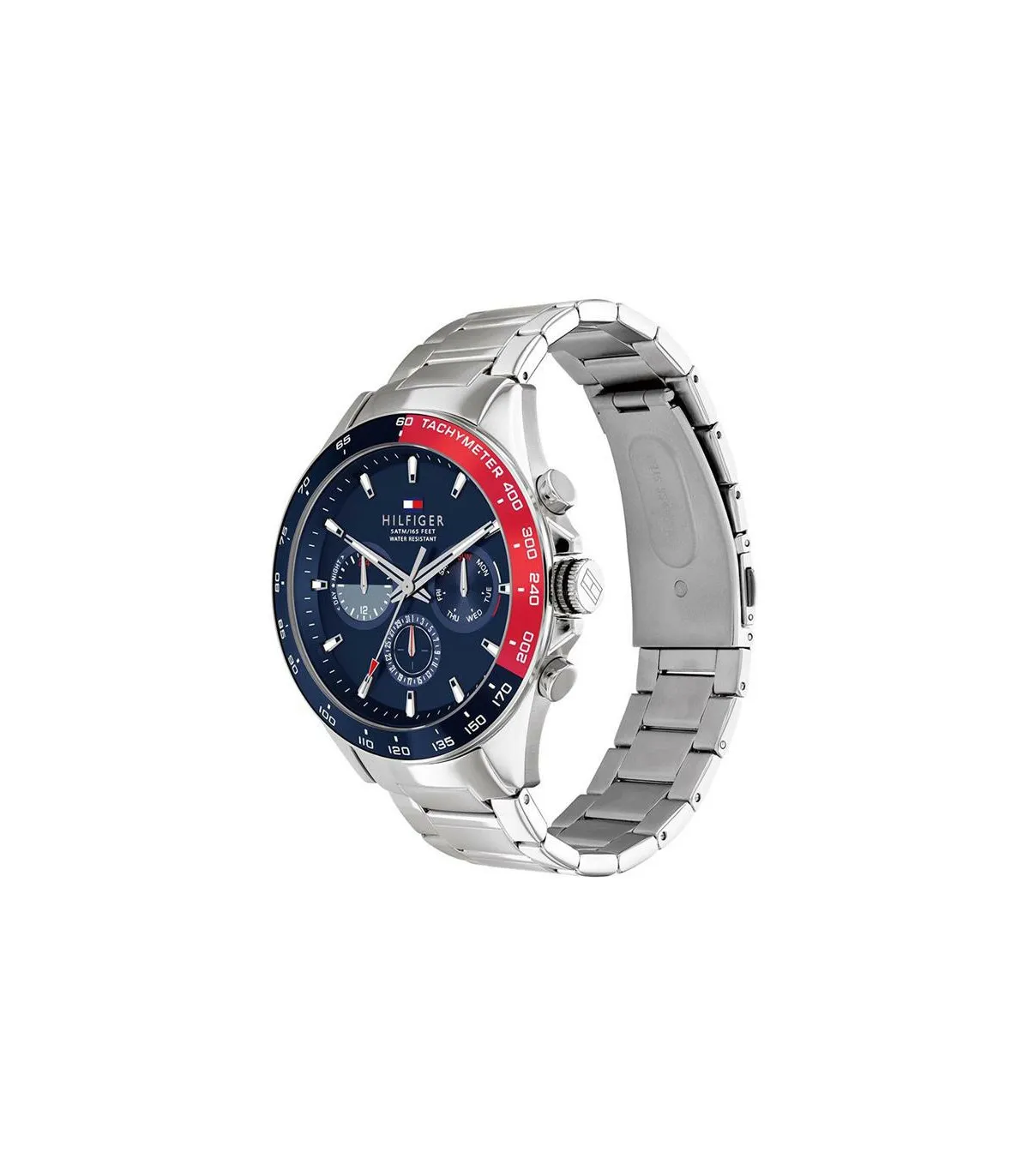 RELOJ TOMMY HILFIGER OWEN HOMBRE ACERO ESFERA AZUL Y ROJO  1791968