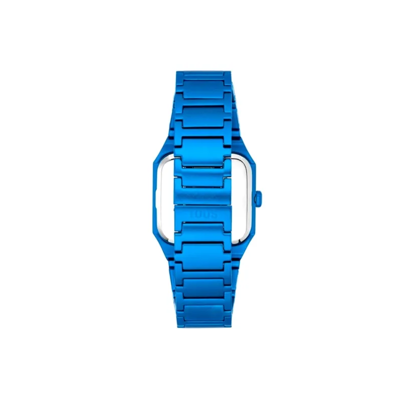 Reloj Tous analógico con brazalete de aluminio en color azul Karat Squared 300358042