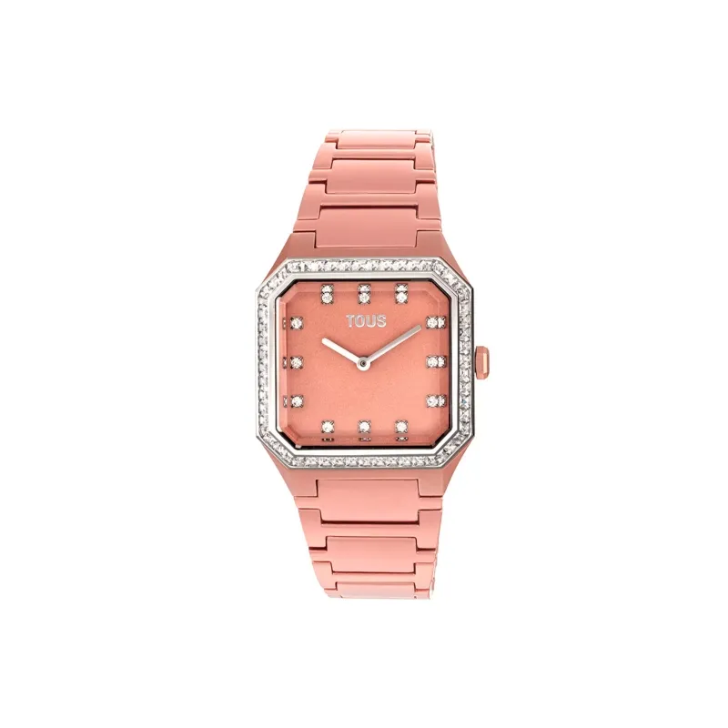 Reloj Tous analógico con brazalete de aluminio en rose gold Karat Squared 300358050