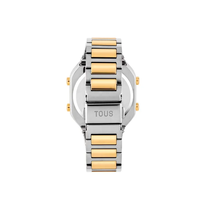 RELOJ TOUS DIGITAL CON BRAZALETE DE ACERO SS Y ACERO IPG DORADO DBEAR 3000134600