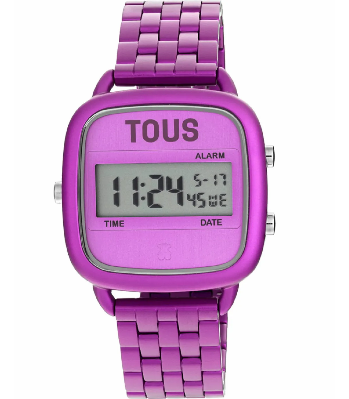 RELOJ TOUS DIGITAL DLOGO BRAZALETE ALUMINIO LILA  300358003