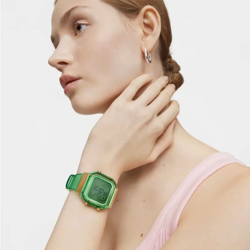 RELOJ TOUS DIGITAL DE POLICARBONATO MENTA Y ACERO IPG DORADO DBEAR FRESH 3000133000