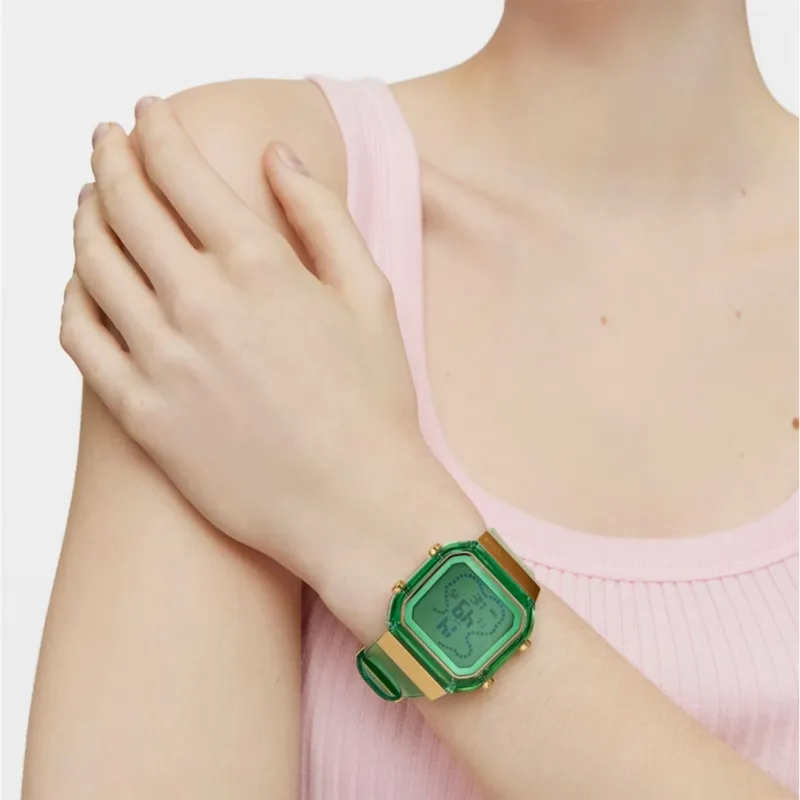 RELOJ TOUS DIGITAL DE POLICARBONATO MENTA Y ACERO IPG DORADO DBEAR FRESH 3000133000