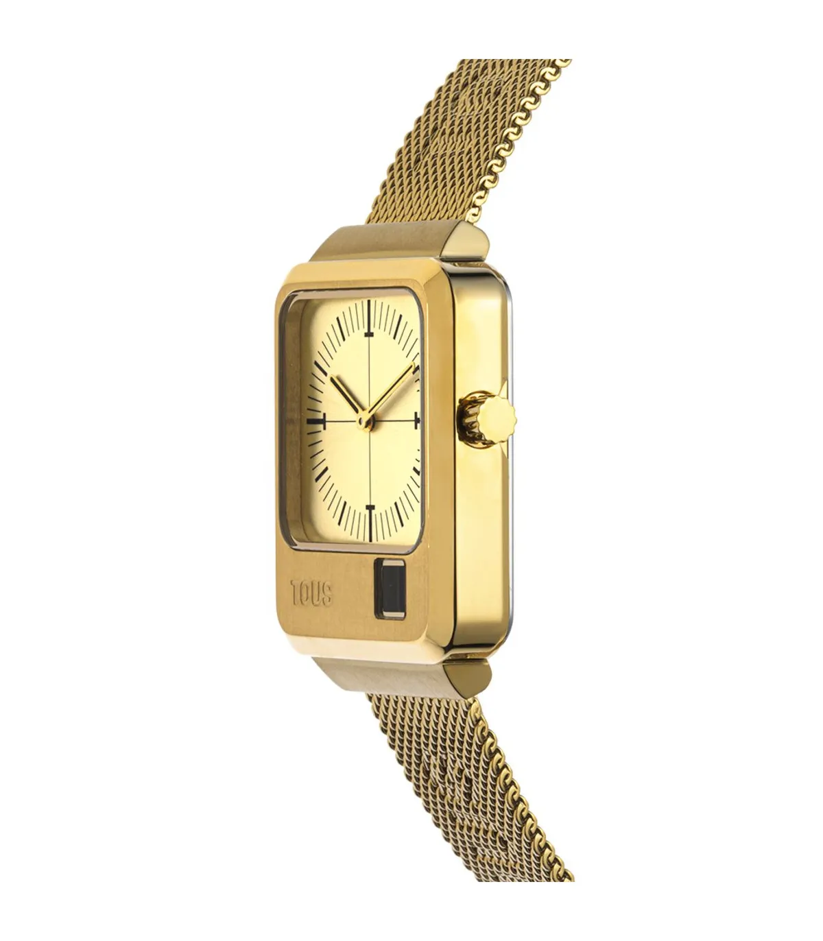 RELOJ TOUS MARS UNISEX ANALóGICO Y DIGITAL BRAZALETE DE ACERO IP DORADO  300358011
