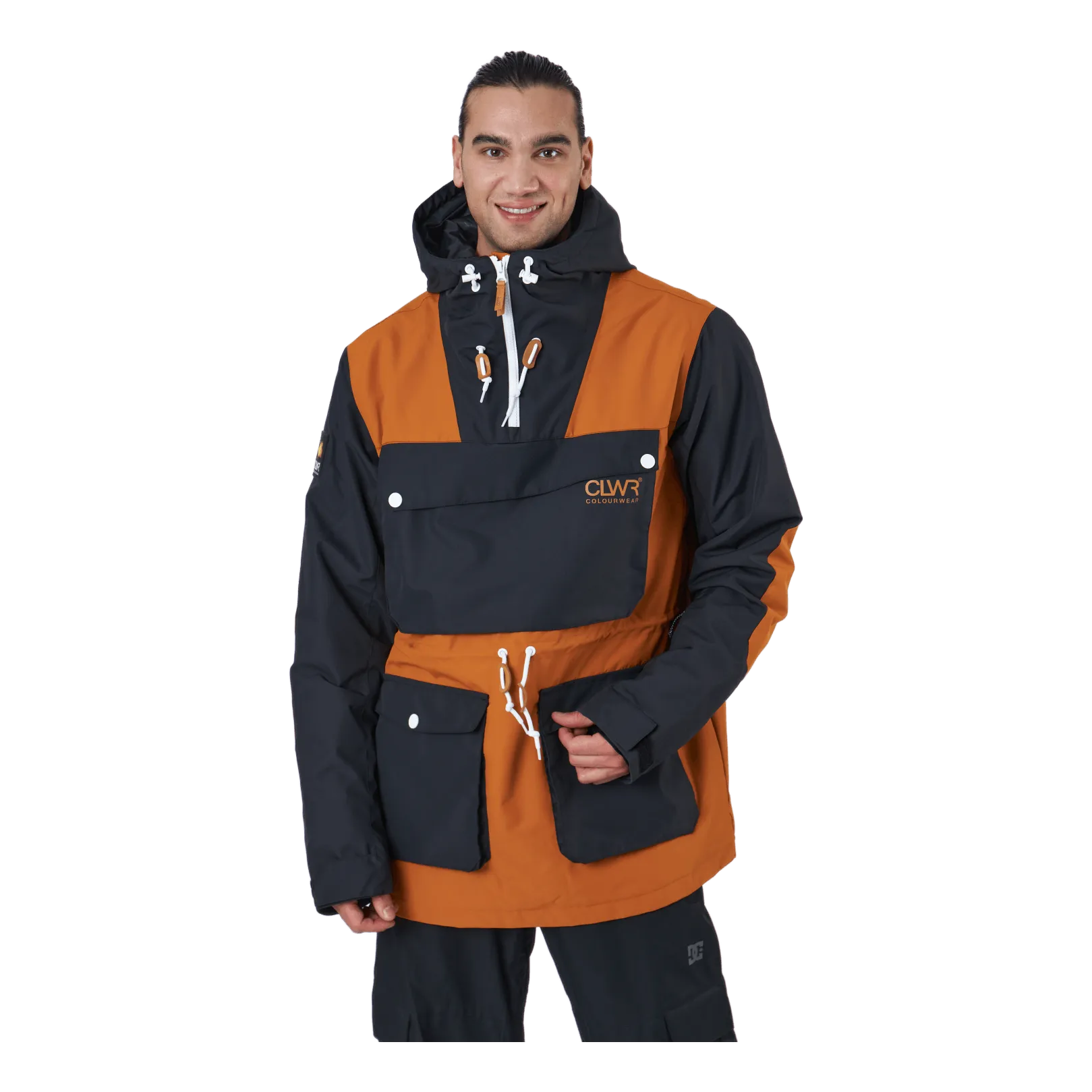 Ropa de color Essential Anorak M Dark Orange