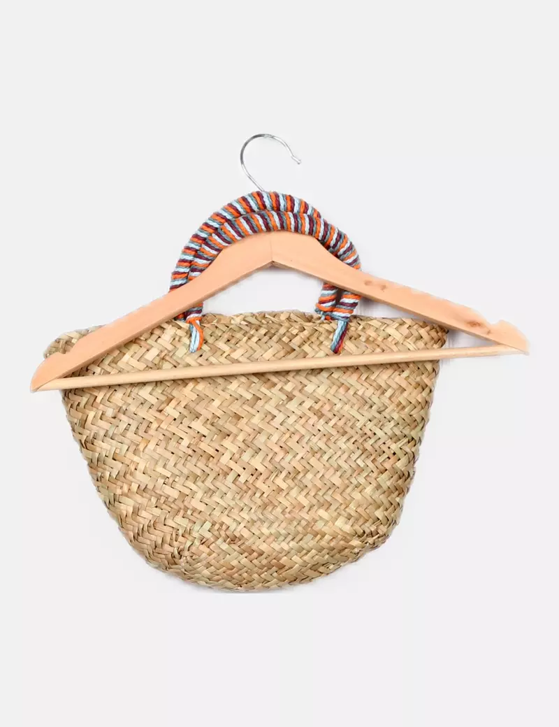 RP Bolso mimbre estampado