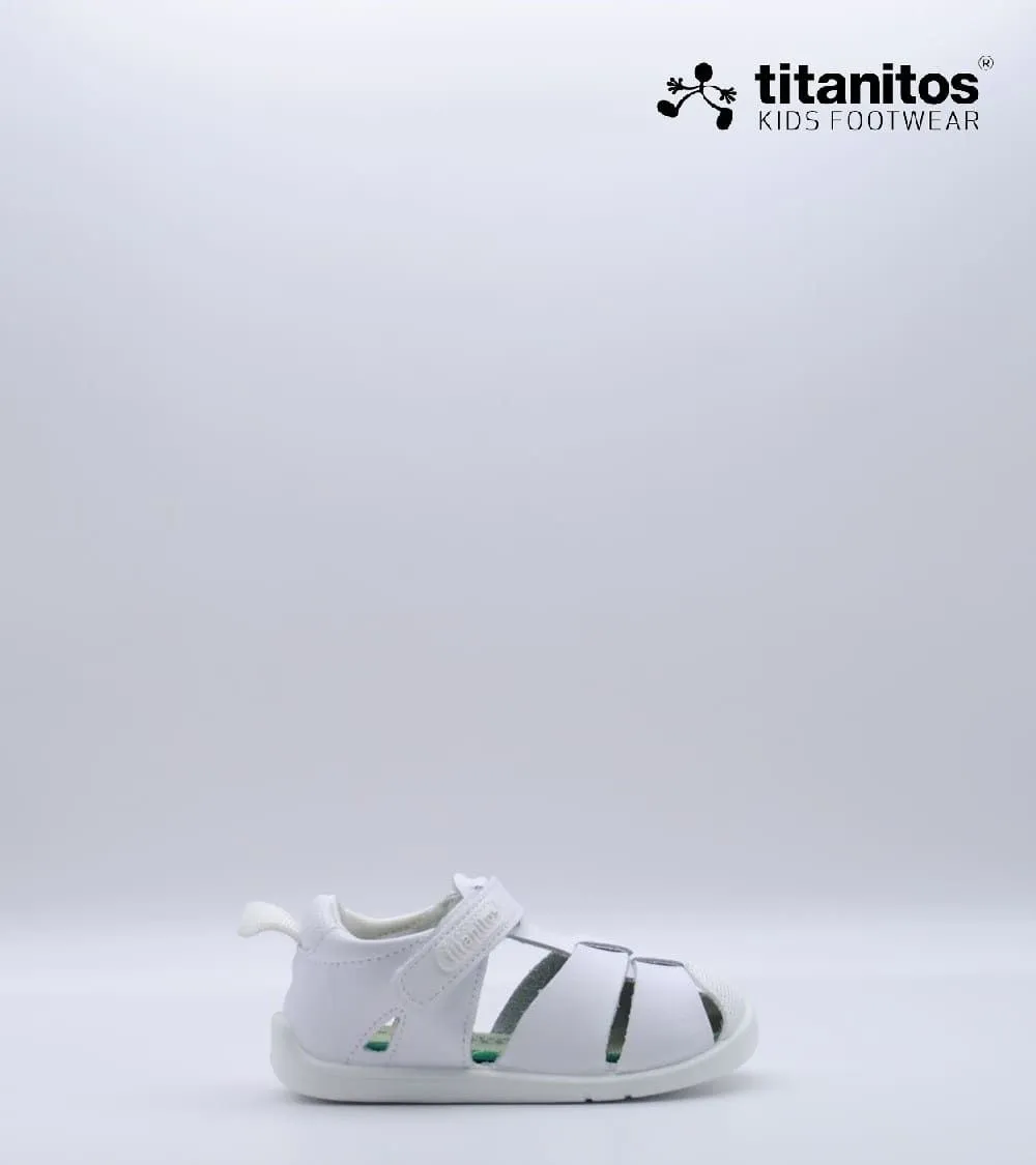 SANDALIA TITANITOS ERIC PIEL BLANCO