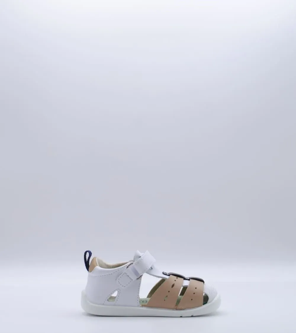 SANDALIA TITANITOS EVO BLANCO Y TAUPE
