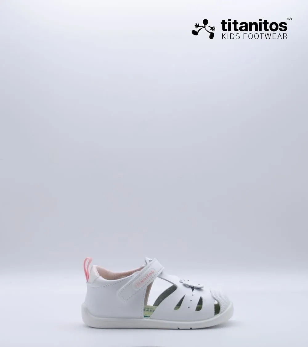 SANDALIA TITANITOS HADARA BLANCO Y ROSA