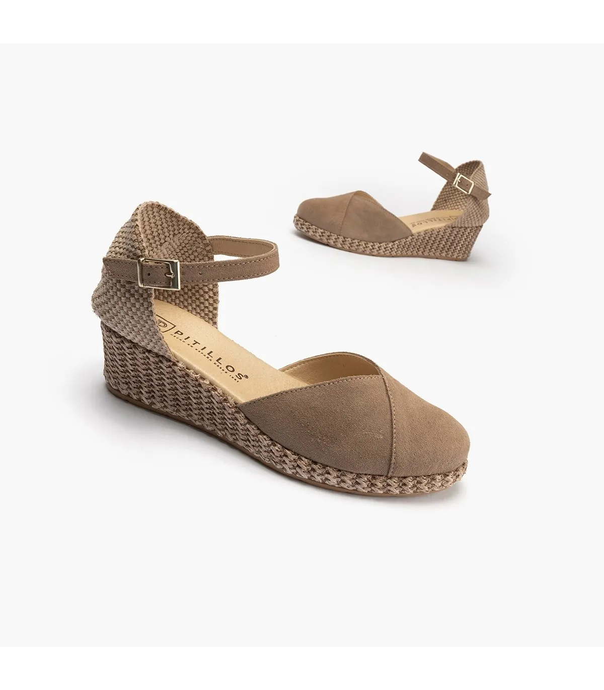 Sandalia Valenciana mujer serraje BEIGE
