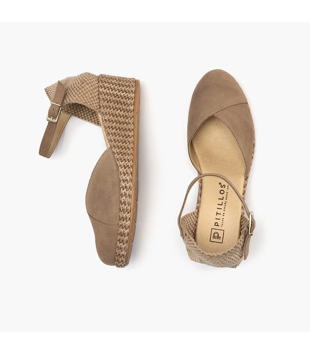 Sandalia Valenciana mujer serraje BEIGE