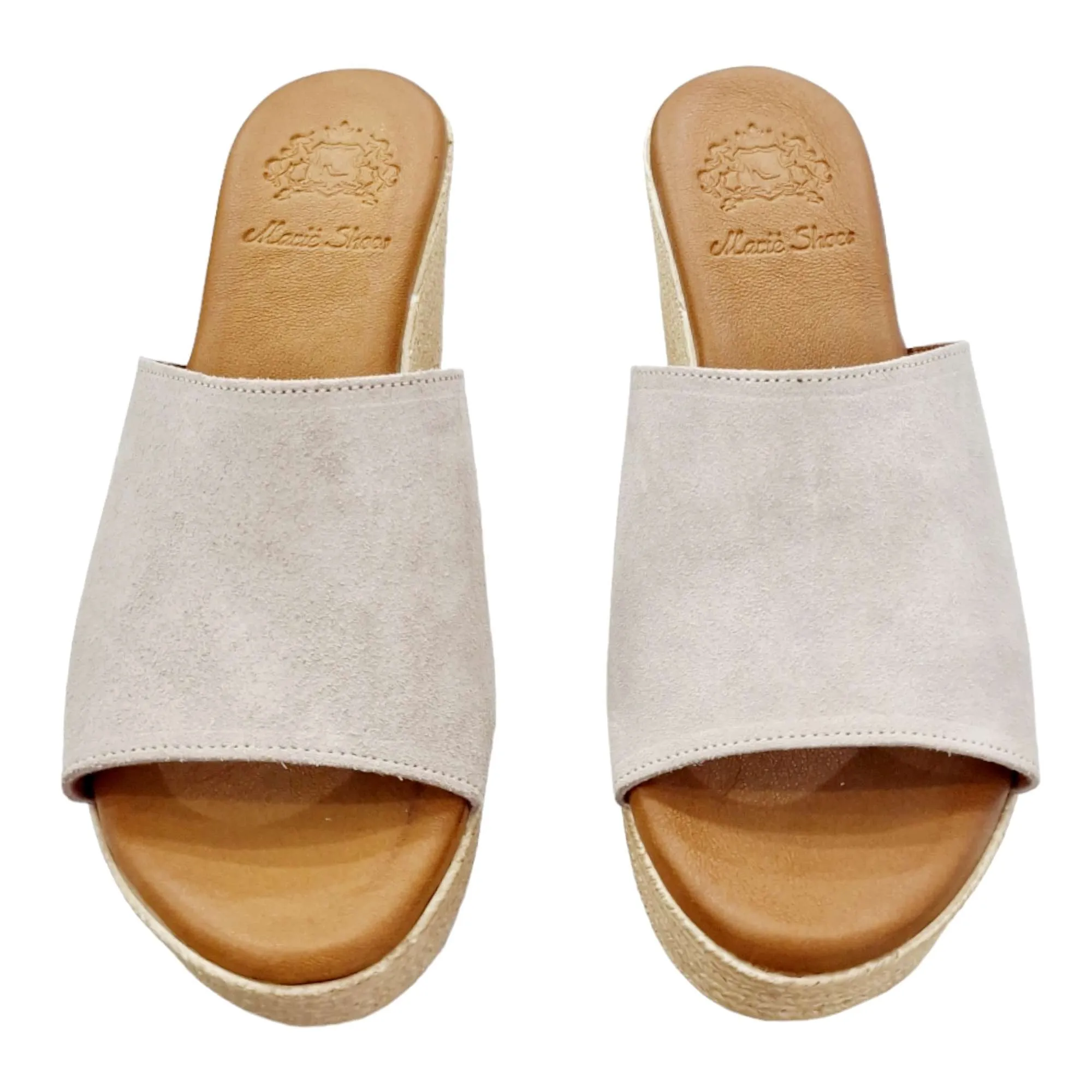 SANDALIA ZUECO PLATAFORMA BEIG BEIGE
