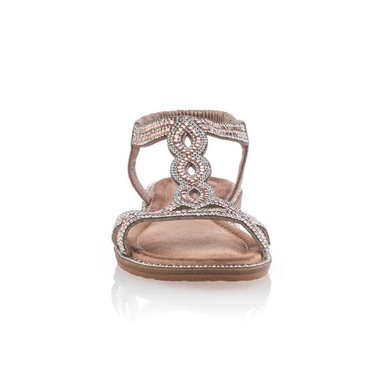 Sandalias mujer rosa