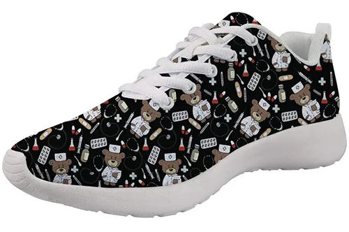 SHOWUDESIGNS BEAR NURSE BLACK  ZAPATILLA DE ENFERMERA