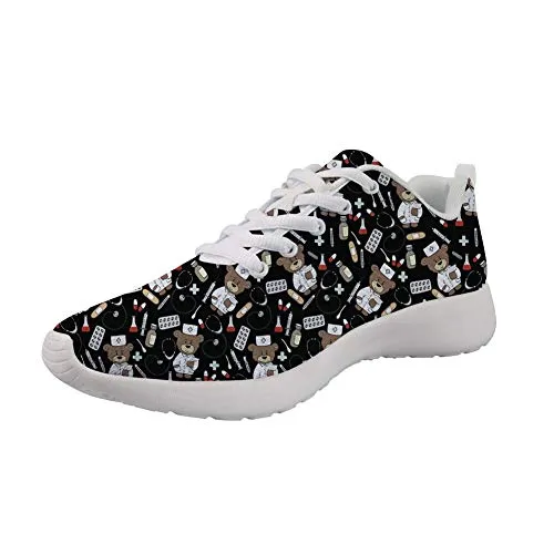 SHOWUDESIGNS BEAR NURSE BLACK  ZAPATILLA DE ENFERMERA